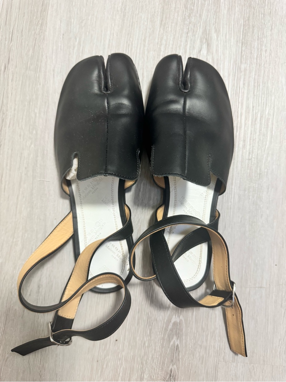Maison Martin Margiela Black Tabi ballet shoes